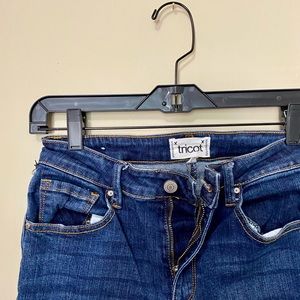 Tricot Mid Rise Ankle Skinny Jeans